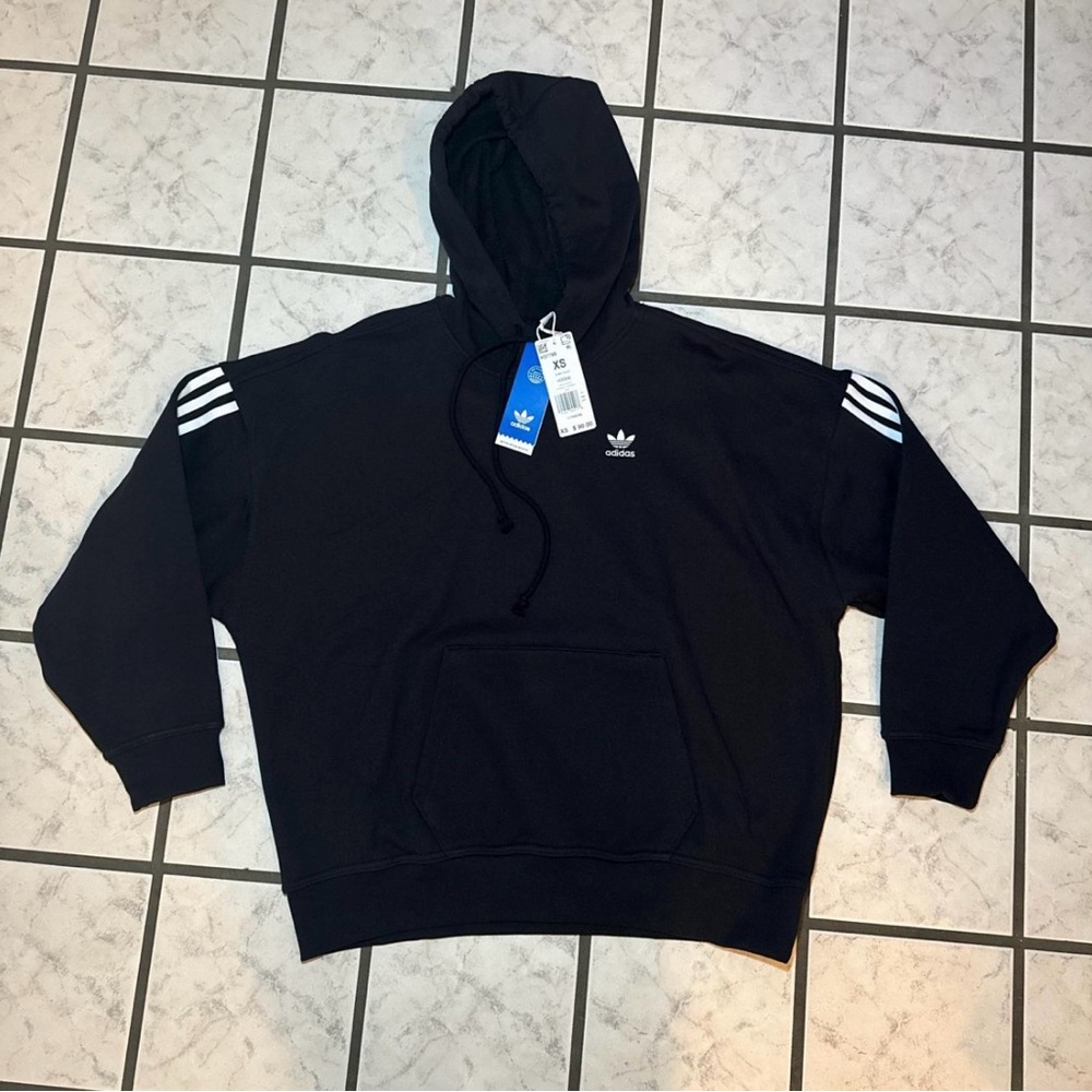Adidas Originals black and white hoodie